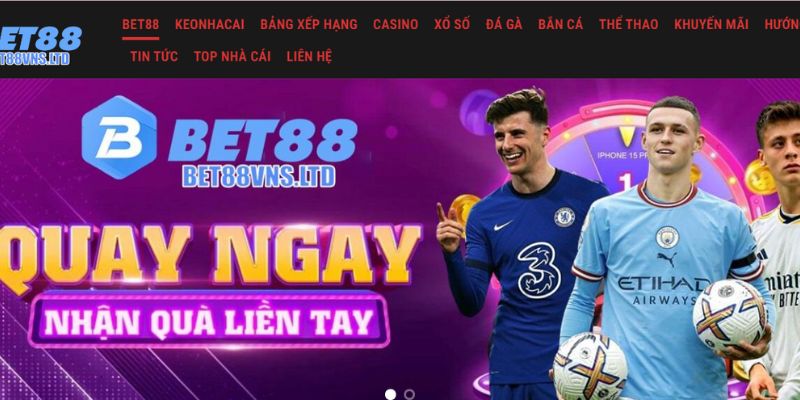Tin tức BET88 - Giao diện trang chủ